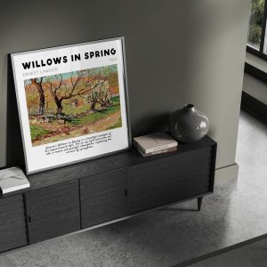 Ernest Lawson Willows In Spring wall art prints