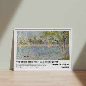 Georges Seurat The Seine Seen From La Grande Jatte wall art
