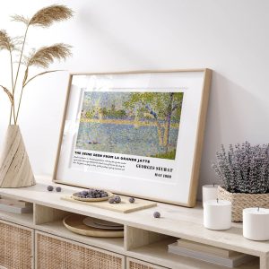 Georges Seurat The Seine Seen From La Grande Jatte wall art prints