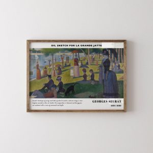 Georges Seurat Oil Sketch For La Grande Jatte wall art