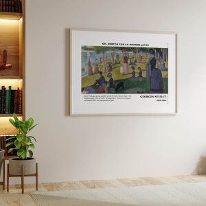 Georges Seurat Oil Sketch For La Grande Jatte wall art prints