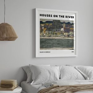 Egon Schiele Houses On The River wall art prints