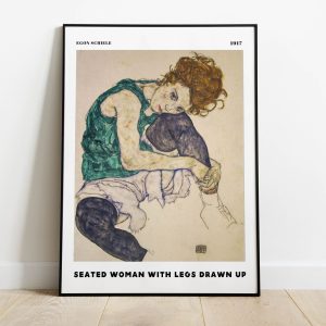Egon Schiele Seated Woman With Legs Drawn Up wall art