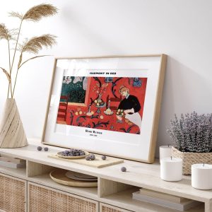 Henri Matisse Harmony In Red wall art prints