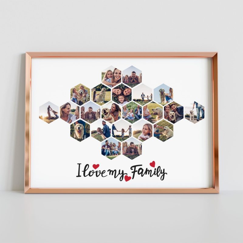 PL1622 P1 Honeycomb Photo Collage