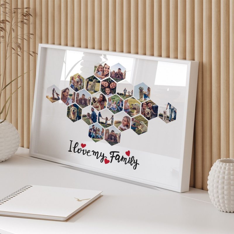 PL1622 P2 Honeycomb Photo Collage