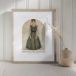Egon Schiele Portrait Of Edith Schiele The Artist'S Wife wall art