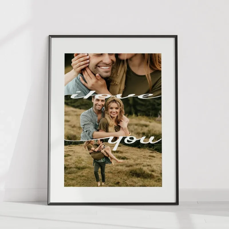 Love Photo Collage wall art print variant
