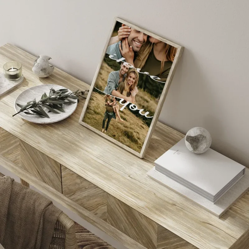 Love Photo Collage wall art print variant