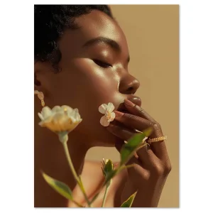 Golden Whisper Beauty large wall art