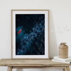Luminescent Voyage Romantic wall art prints