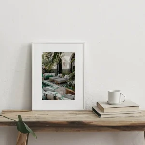 Tropical Oasis Escape Palm Tree wall art prints