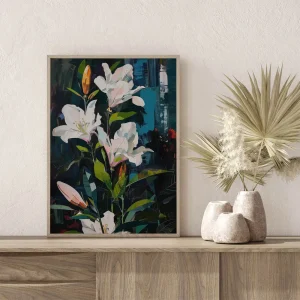 Lilies in Bloom Floral wall art prints