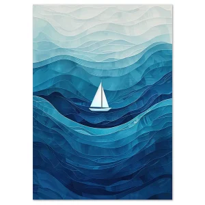 Ocean Serenity Coastal large wall art