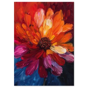 Vibrant Blossom Symphony Floral large wall art