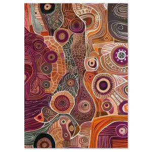 Ancestral Dreaming Aboriginal large wall art