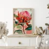 Australian Protea Splendour Floral poster prints