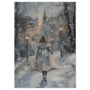 Winter's Enchantment Landscape large wall art