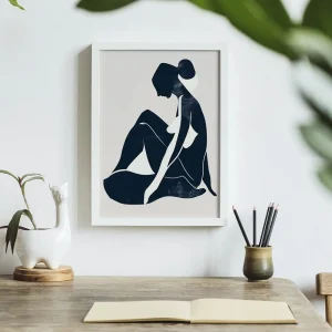 Silhouette of Serenity Beauty wall art prints