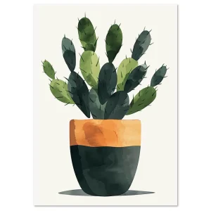 Green Oasis Leaf large wall art