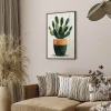 Green Oasis Leaf canvas prints