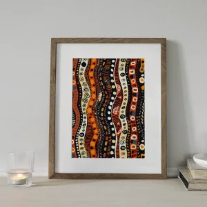 Rhythm of the Earth Aboriginal wall art prints