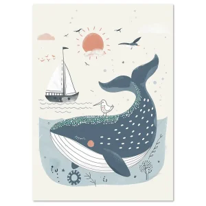 Ocean Friends Forever Kids large wall art