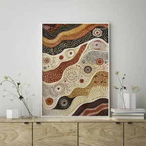 Aboriginal Sun Symphony Aboriginal wall art prints