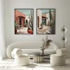 Mediterranean Serenity Duo Coastal poster prints
