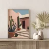 Sunshine Courtyard Coastal wall art prints
