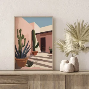 Sunshine Courtyard Coastal wall art prints