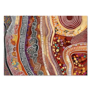 Dreamtime Harmony Aboriginal large wall art
