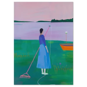 Lakeside Serenity People large wall art