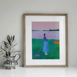 Lakeside Serenity People wall art prints