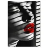 Red Allure Beauty large wall art