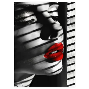 Red Allure Beauty large wall art