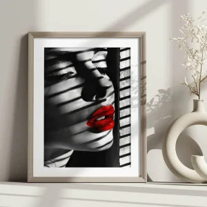 Red Allure Beauty wall art prints