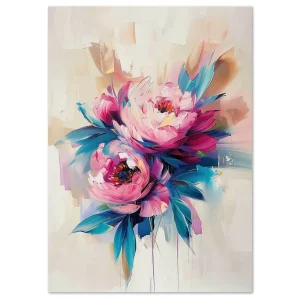 Blossom Symphony Floral large wall art