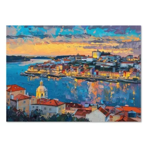 Twilight Reflections Architecture large wall art