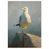 Coastal Guardian Bird large wall art
