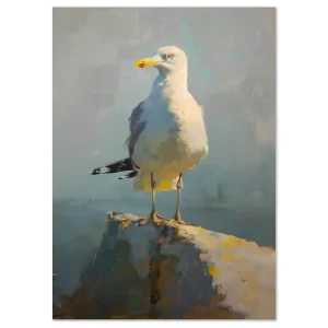 Coastal Guardian Bird large wall art