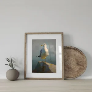 Coastal Guardian Bird wall art prints