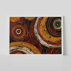 Sunrise's Circular Dance Aboriginal wall art prints