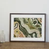 Harmony in Green Aboriginal wall art prints