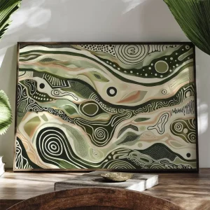 Gentle Fields Abloom Aboriginal wall art prints