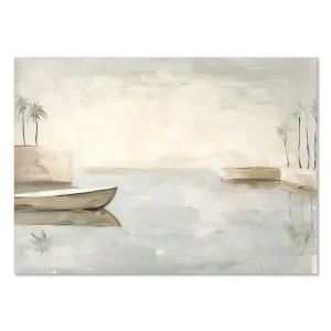 Whispers of the Oasis Coastal large wall art