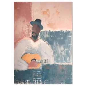Soulful Guitar's Lullaby Romantic large wall art