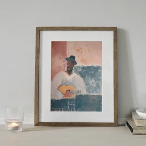 Soulful Guitar's Lullaby Romantic wall art prints