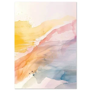 Sunrise's Lively Brush Abstract large wall art
