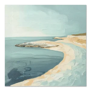 Coastal Curve Serenity Beach large wall art